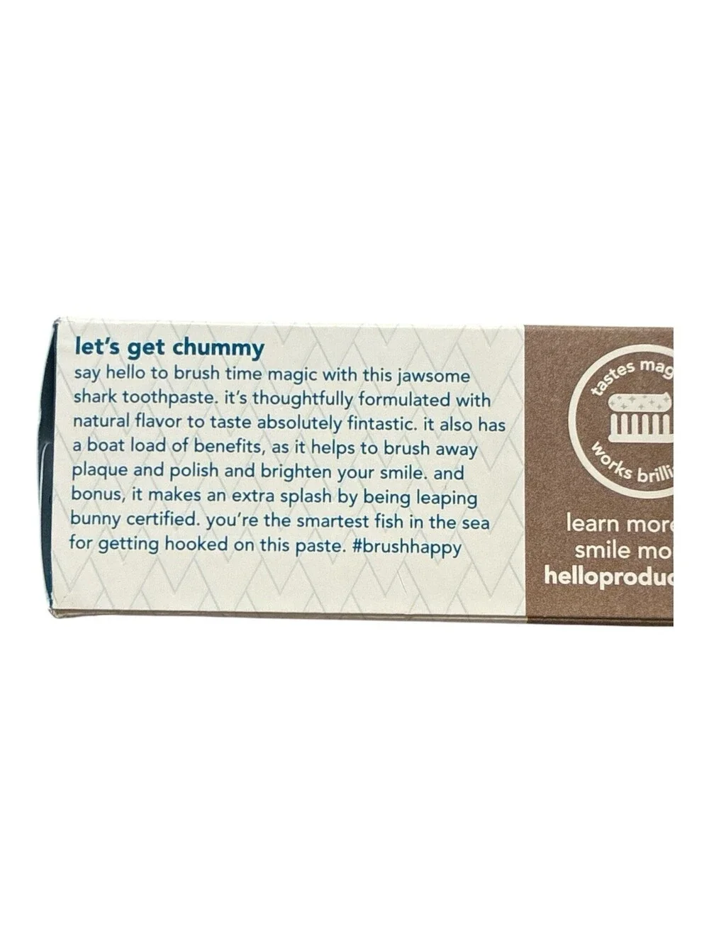 Hello Smiling Shark Fluoride Free Kids Toothpaste, Natural Fruit Punch 4.2oz New